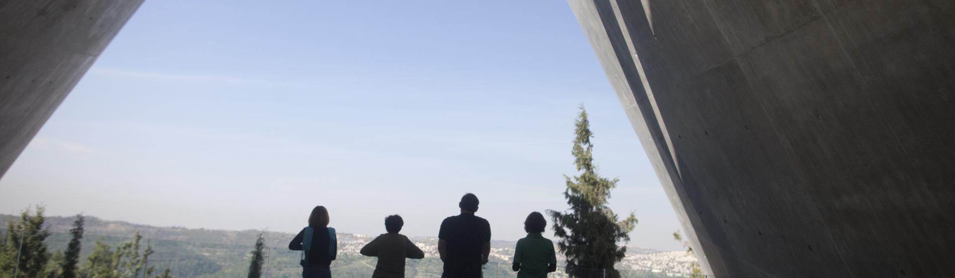 Panoramic view from the exit of the Holocaust History Museum (Lior Mizrachi-Yad Vashem)