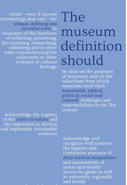 הגדרה חדשה למונח מוזיאון