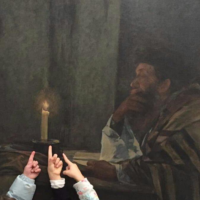 שמואל הירשברג, המתפלל האחרון, 1897, שמן על בד, מאוסף המשכן לאמנות עין חרוד