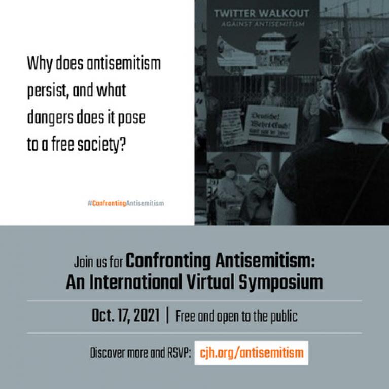 Confronting Antisemitism symposium 17.10.21